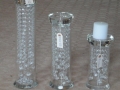 Crystal Candleholders with Waterfall Centre Decoration