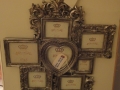 Antique Silver Multi Wall Photo Frame with Heart
