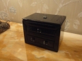 Black Glass Mirror Box