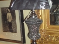 Black Mosaic Urn Lamp